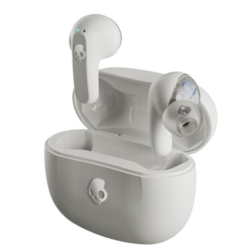Skullcandy Rail® True Wireless Earbuds - White, Pin 42h, IP55, Skull-IQ, Alexa Enabled, Microphone