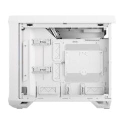 Fractal Design Torrent Nano RGB White TG Clear Tint mITX Airflow Mini Tower PC Gaming Case - Clear Tint Tempered Glass Side Panels 39 Torrent Nano White RGB TGC 16 Right Removed