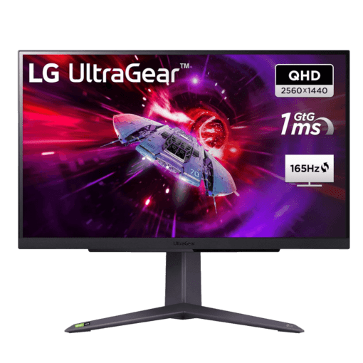 LG Ultragear 27GR93U-B UltraGear Gaming Monitor - 27 inch, UHD (3840 x 2160), IPS Panel, 144 Hz IPS 1 ms (GtG), VESA DisplayHDRTM 400, DCI-P3 95%, NVIDIA® G-SYNC®, AMD FreeSync™ Premium