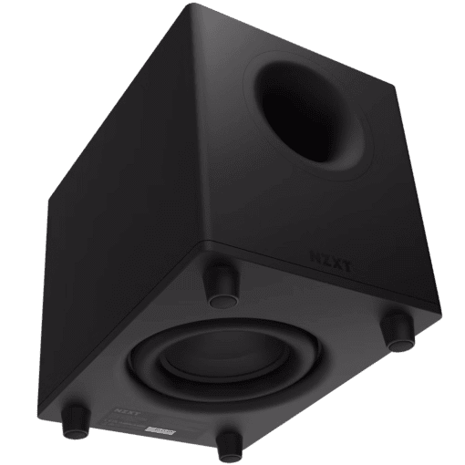 NZXT Relay Subwoofer 140 Watt Desktop PC Gaming (AP-SUB80-EU) - Powerful Bass Compact Design, 140 Watts, Down-Firing 6.5 Inch Driver, Crossover & Phase Control, High-Quality Construction