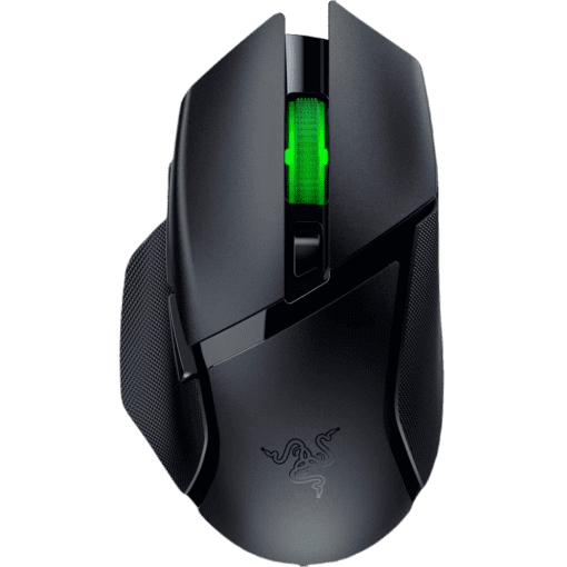 Razer Basilisk V3 X HyperSpeed Customizable Wireless Gaming Mouse - Classic Black, Mechanical Switches Gen-2-5G Advanced 18K Optical Sensor, Chroma RGB, 9 Programmable Controls, up to 285 Hr Battery
