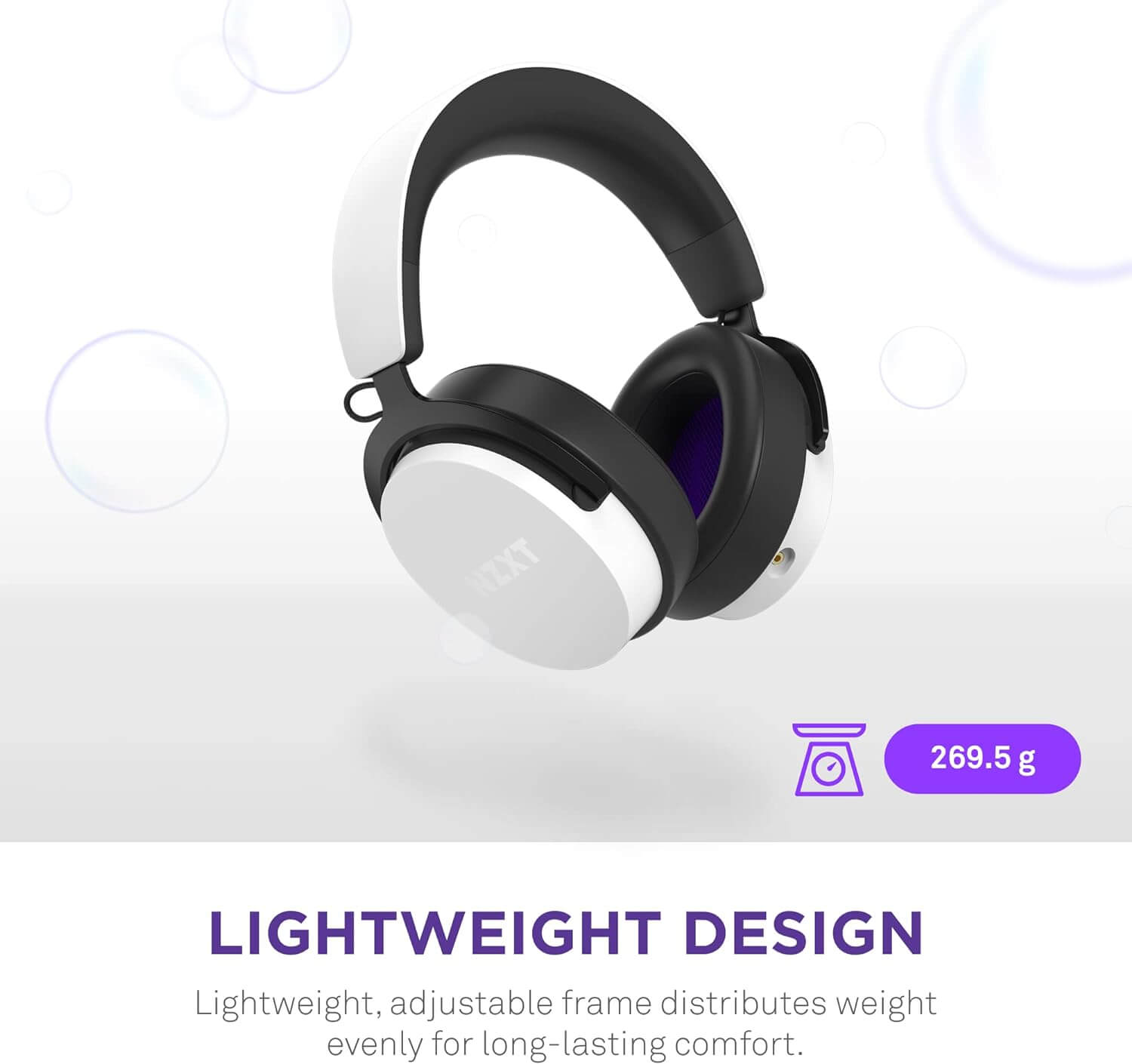 NZXT Relay Headset Wired White 40mm drivers Gaming (AP-WCB40-W2) - Hi-Res Audio Certified, DTS Headphone:X, 7.1 Surround Sound, Lightweight & Comfortable Design, Detachable Microphone 27 Relay Headset white page mobile 3