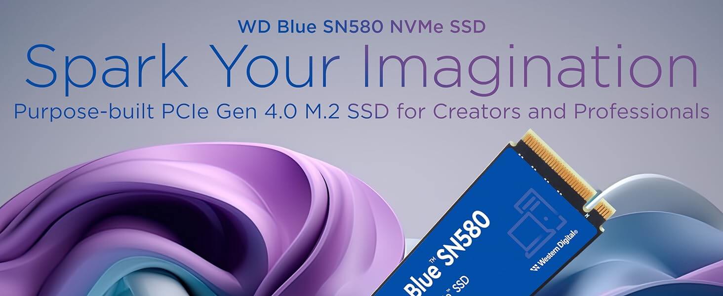 SSD WD Blue SN580 1TB M2 PCIe Gen 4.0 WDS100T3B0E page pc 1
