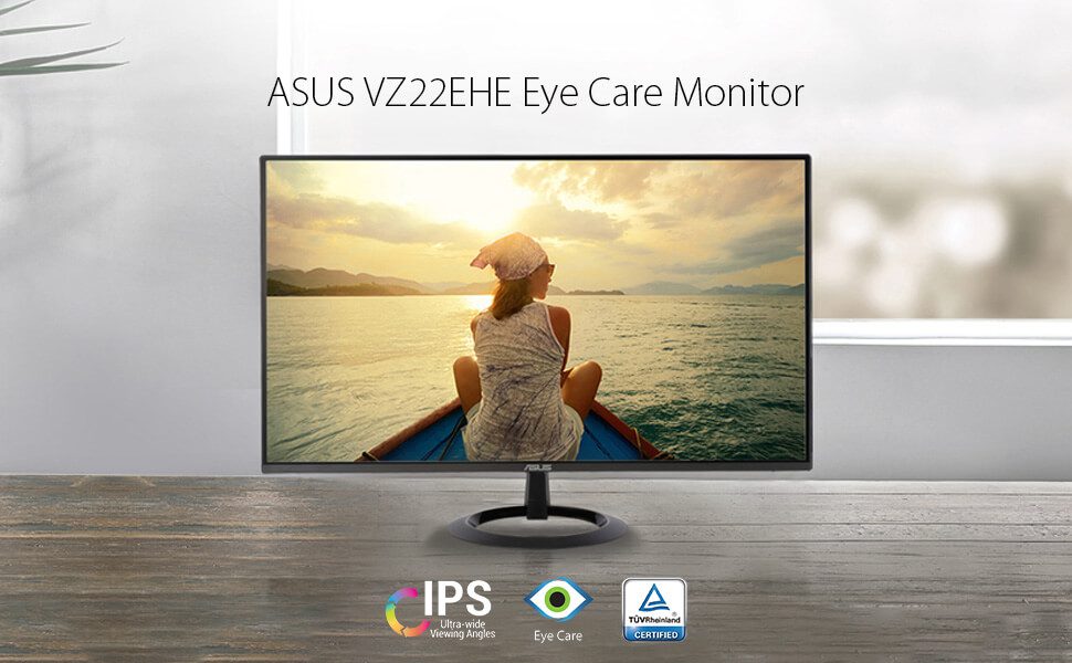 ASUS VZ22EHE Eye Care Monitor - 22 inch Full HD (1920 x 1080), IPS, 75Hz, Adaptive-Sync, HDMI, Low blue light, Flicker free, Ultra-slim 12 VZ22EHE page pc 1