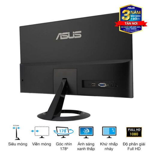 ASUS VZ22EHE Eye Care Monitor - 22 inch Full HD (1920 x 1080), IPS, 75Hz, Adaptive-Sync, HDMI, Low blue light, Flicker free, Ultra-slim