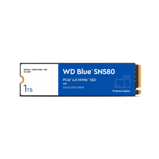Western Digital WD Blue SN580 1TB SSD - M.2 NVMe, Gen4 x4 PCIe 16Gb/s, Up to 4,150 MB/s