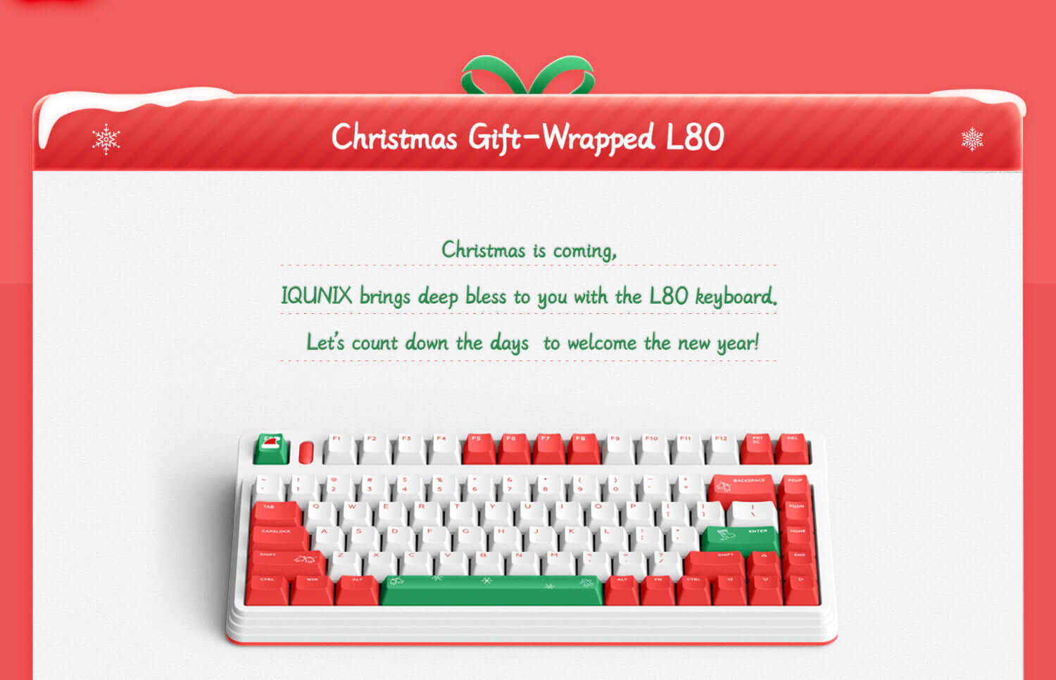 IQUNIX L80 Christmas RGB Wireless Mechanical Keyboard page pc 2
