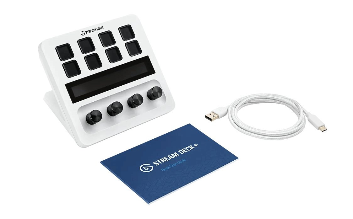 elgato Stream Deck+ (Stream Deck Plus) White - 8 LCD Keys, 4x Multifunction Dials, USB 2.0 Connection 29