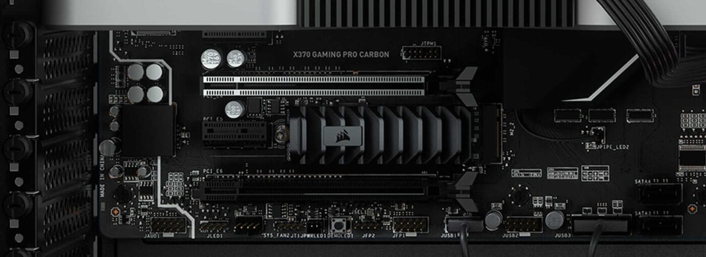 CORSAIR Force Series MP600 PRO XT 8TB M.2 NVMe PCIe Gen. 4 x4 SSD - Up to 7,000 MB/s Sequential Read and 6,100 MB/s Write Speeds, High-Density TLC NAND, Aluminum Heatspreader 12 mp600proXT herostill