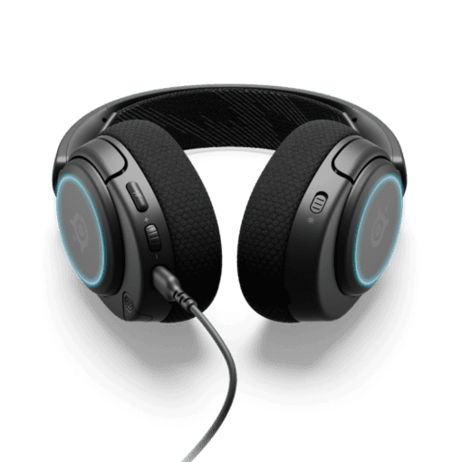 SteelSeries Arctis Nova 3 Black Multi-Platform Premium Wired RGB Gaming Headset - Wired, Lightweight, High Fidelity Drivers, ComfortMAX System, ClearCast Gen 2 noise-cancelling mic
