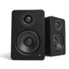 Kanto YU2 Matte Black 2.0 Speaker, Class D Amplifier 100W, 3.5mm Mini-jack AUX USB DAC