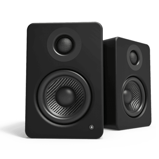 Kanto YU2 Matte Black 2.0 Speaker, Class D Amplifier 100W, 3.5mm Mini-jack AUX USB DAC