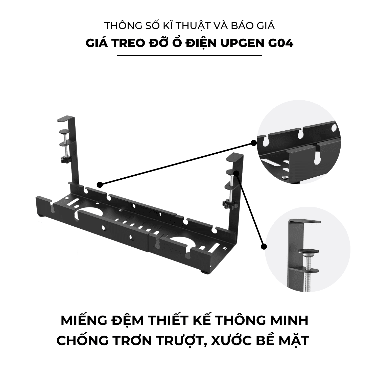 Giá Treo Đỡ Ổ Điện UPGEN G04 6 UPGen G04 page 1