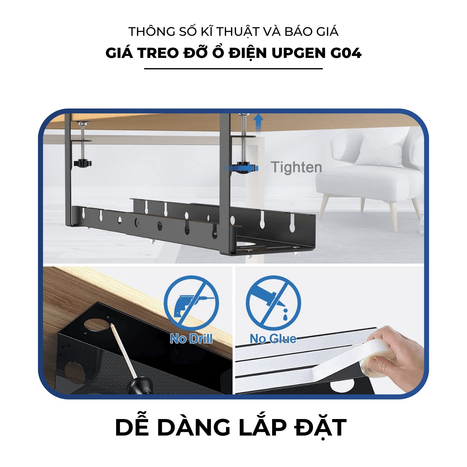 Giá Treo Đỡ Ổ Điện UPGEN G04 8 UPGen G04 page 3