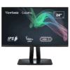 ViewSonic VP2456 Monitor - 24 inch, FHD (1920x1080) IPS, Pre-Calibrated, 60W USB-C, Pantone Validated 100% sRGB, Delta E<2