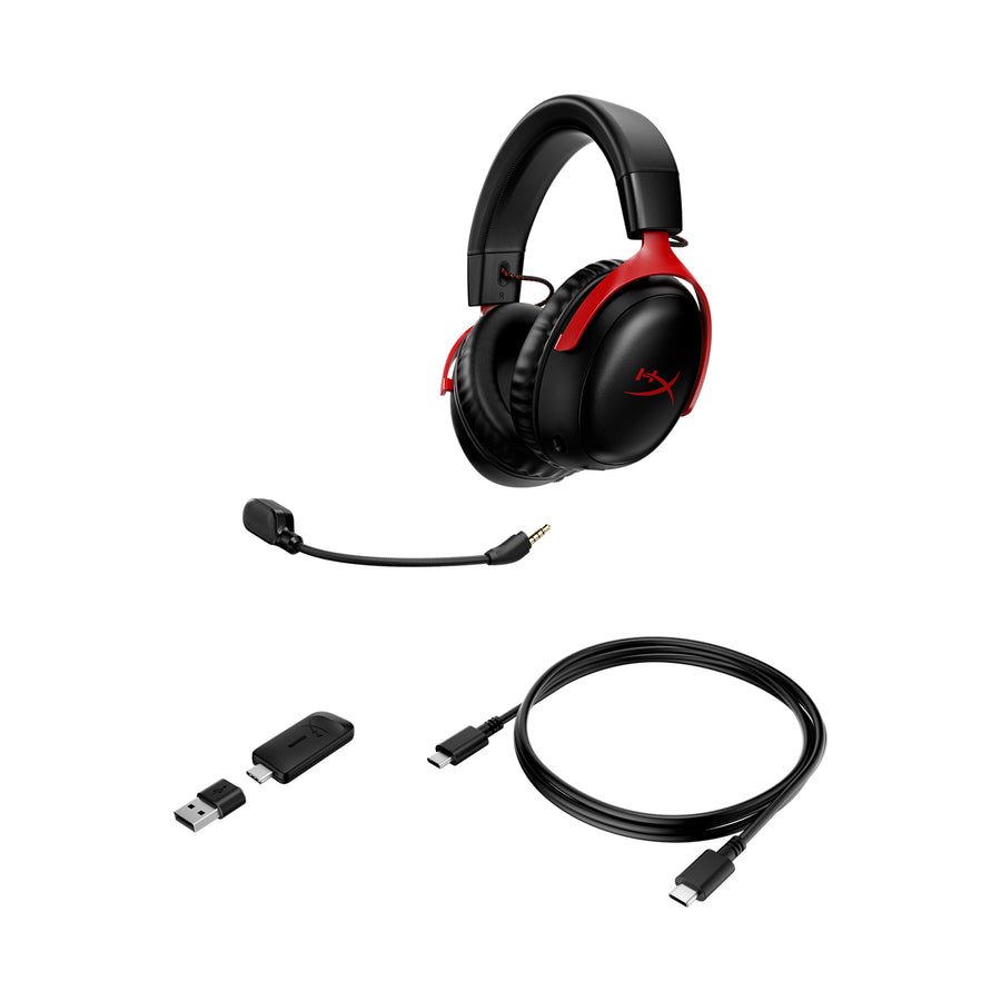 HyperX Cloud III Wireless Gaming Headset - Red Black (77Z46AA) 26