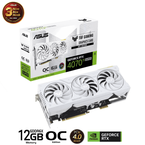 ASUS Dual GeForce RTX™ 4070 SUPER BTF White OC Edition 12GB GDDR6X product 1