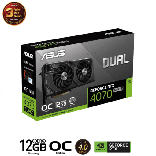 ASUS Dual GeForce RTX™ 4070 SUPER OC Edition 12GB GDDR6X product 2