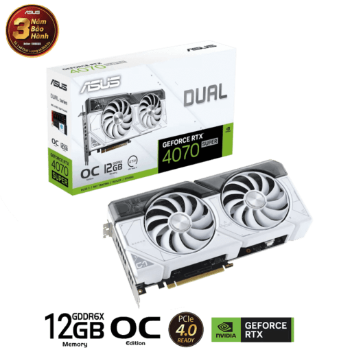 ASUS Dual GeForce RTX™ 4070 SUPER White OC Edition 12GB GDDR6X product 1