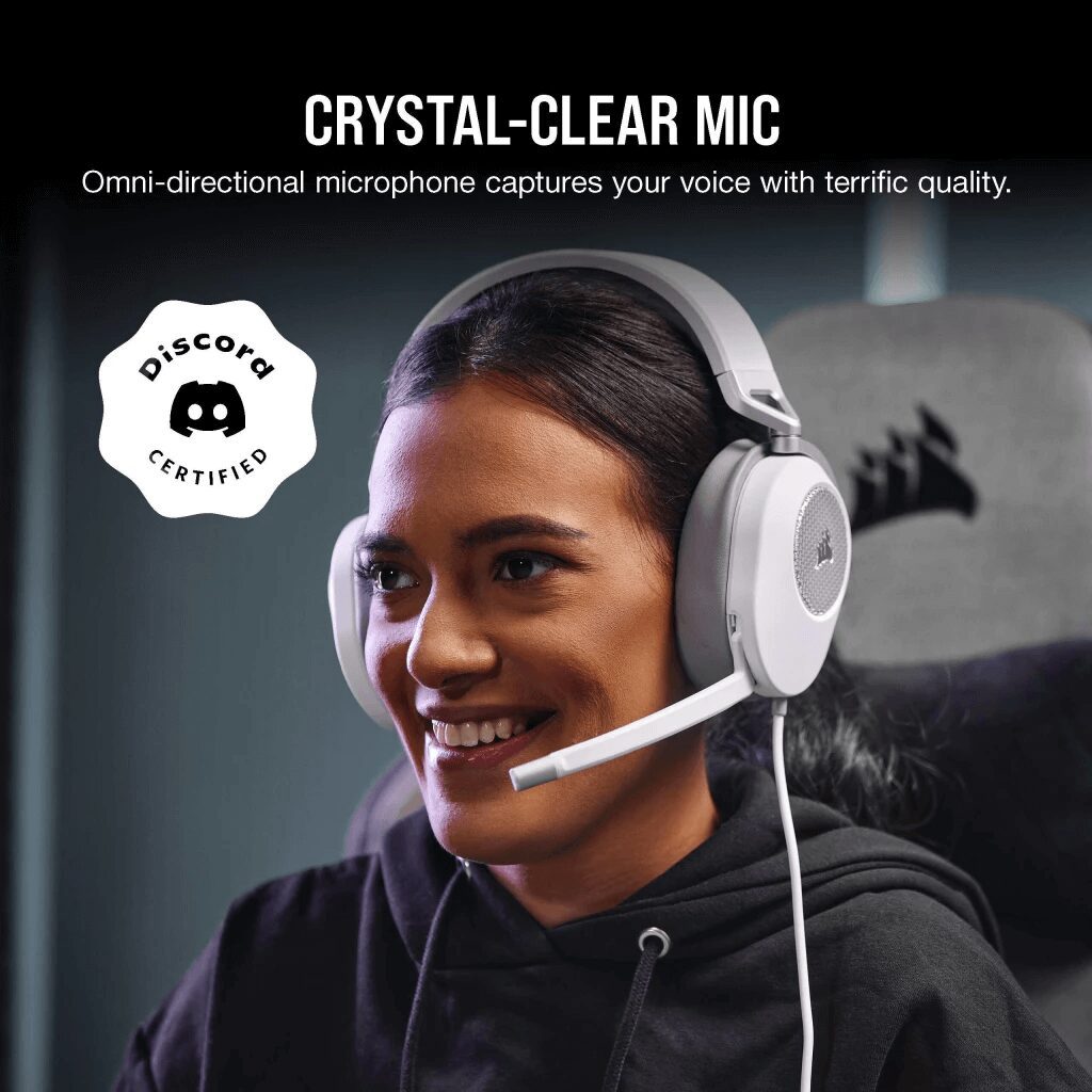 CORSAIR HS65 SURROUND Wired Gaming Headset - White (AP) 54 CA 9011271 CN 04