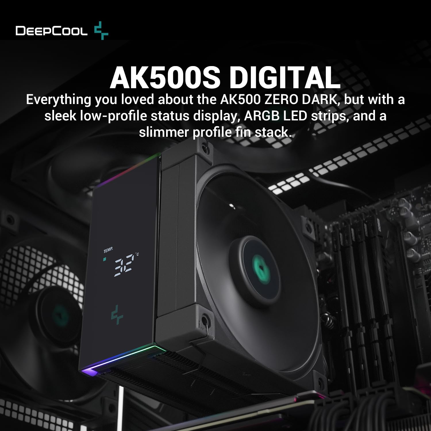 DeepCool AK500S Digital Display CPU Cooler page mb 1