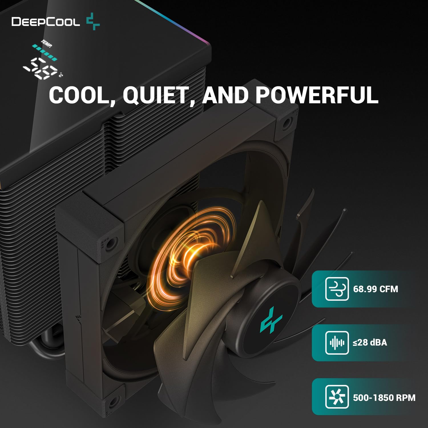 DeepCool AK500S Digital Display CPU Cooler page mb 3