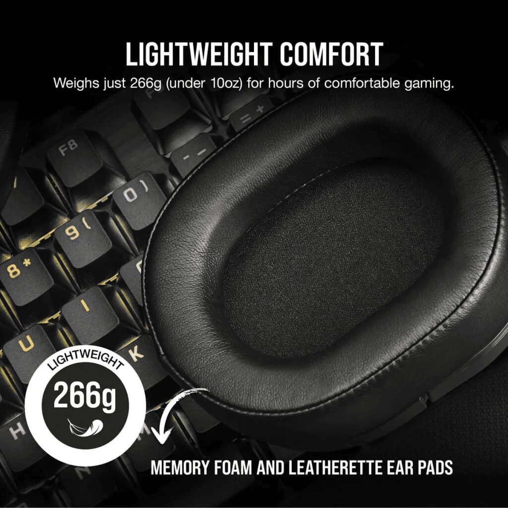 CORSAIR HS55 WIRELESS Gaming Headset - Carbon (AP) 44 HS55 WIRELESS Gaming Headset Carbon AP 3