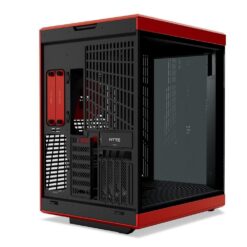 Hyte Y70 Touch Red Dual Chamber Modern Aesthetic Case - Black/Red Mid-Tower ATX size, 14.1" Integrated Touchscreen, Massive 4 Slot Vertical Graphics, Included Luxury PCIE 4.0 Riser Cable 11 Y70 Touch Red Product 3