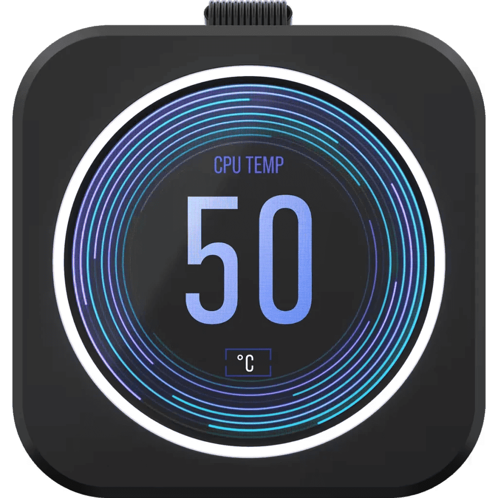 CORSAIR iCUE H100i ELITE LCD XT Display Liquid CPU Cooler (CW-9060074-WW) - Black, 240mm radiator, 2x 120mm AF RGB ELITE PWM fans, 2.1 inch IPS LCD