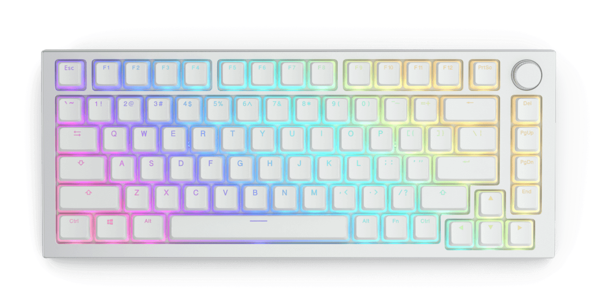 glorious keycaps aura v2 gmmk pro white