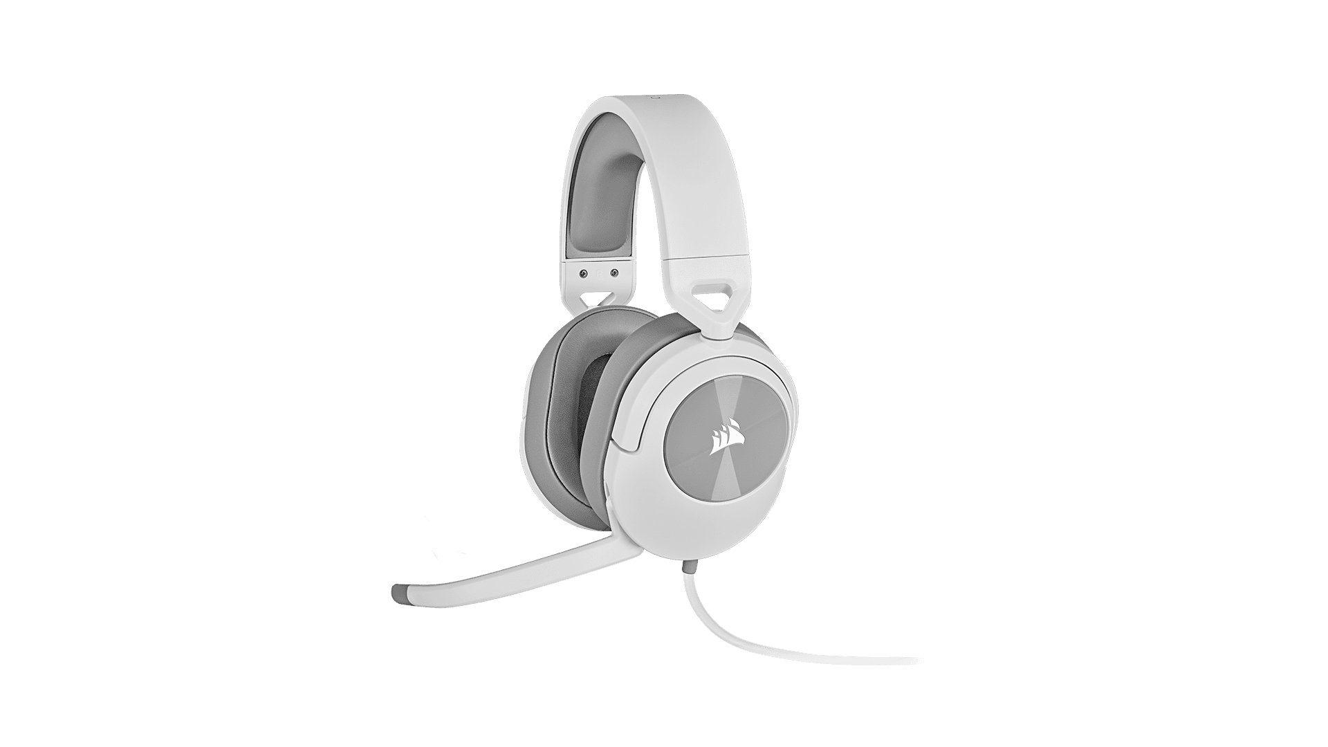 CORSAIR HS55 STEREO Wired Gaming Headset - White (AP) 10 hs55 stereo wht hero