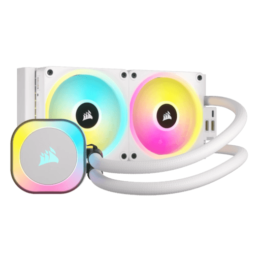 iCUE LINK H100i RGB WHITE 01