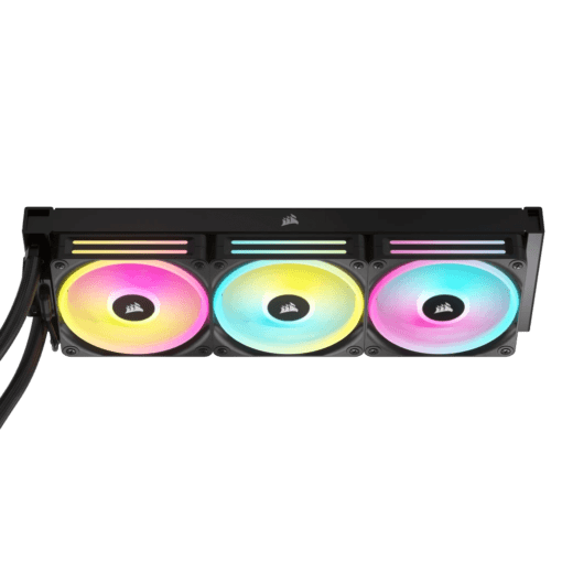 CORSAIR iCUE LINK H150i RGB Liquid CPU Cooler (CW-9061003-WW) - Black, 360mm radiator, 3x 120mm QX120 RGB fans, iCUE LINK System Hub included