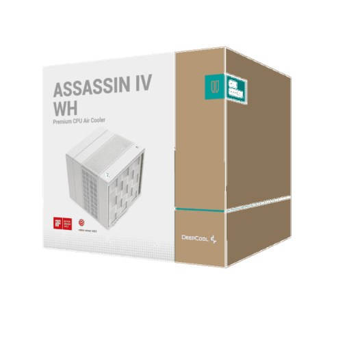 DEEPCOOL ASSASSIN IV White CPU Air Cooler - 7 Heatpipes, Dual Tower, 120 + 140mm FDB fans
