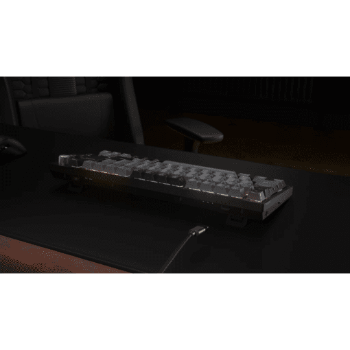 CORSAIR K65 PLUS WIRELESS Black Grey Gaming Keyboard - 75% RGB, PreLub MLX Red Linear Switches, Top Mounted, Dual-Layer Sound Dampening, PBT Keycaps, QWERTY NA
