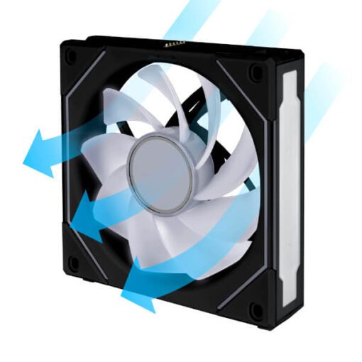 Lian Li UNI FAN SL-INF 120 Reverse Blade Single Black Fan (UF-RSLIN120-1B BLACK) - 1x120mm, Reversed Blade fan
