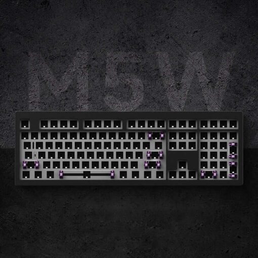 Kit Monsgeek M5W Custom Build Keyboard - 3 modes, Aluminium CNC, Gasket Mount, Hotswap, RGB Support, 6000mAh