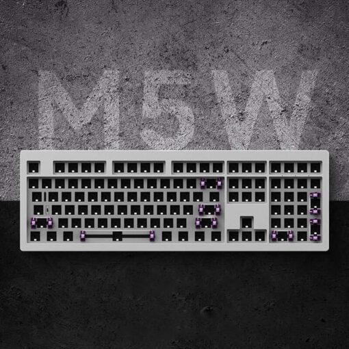 Kit Monsgeek M5W Custom Build Keyboard - 3 modes, Aluminium CNC, Gasket Mount, Hotswap, RGB Support, 6000mAh