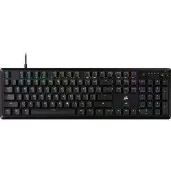 CORSAIR K70 CORE RGB Mechanical Gaming Keyboard - Black, Full-size RGB, PreLub MLX Red Linear Switches, Sound Dampening, Media Control Dial, iCUE Compatible, QWERTY NA