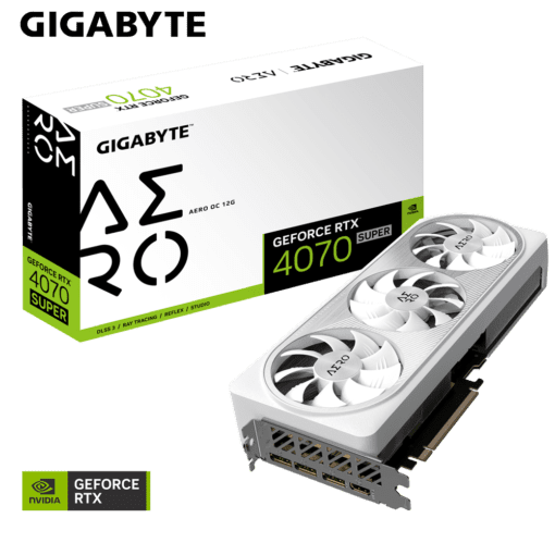 GIGABYTE GeForce RTX 4070 SUPER AERO OC 12G (GV-N407SAERO-OC-12GD) Graphics Card