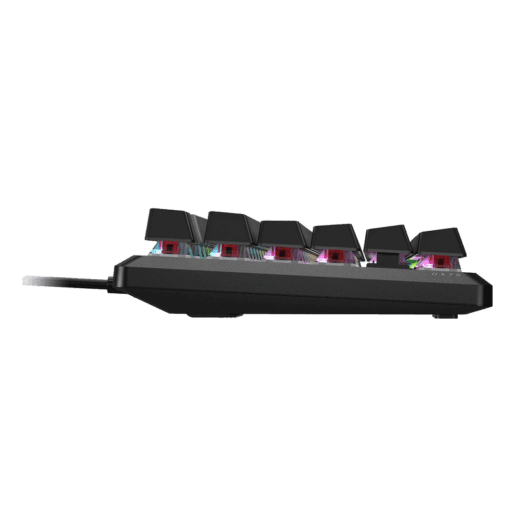 CORSAIR K70 CORE RGB Mechanical Gaming Keyboard - Black, Full-size RGB, PreLub MLX Red Linear Switches, Sound Dampening, Media Control Dial, iCUE Compatible, QWERTY NA