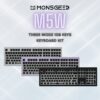 Kit Monsgeek M5W Custom Build Keyboard - 3 modes, Aluminium CNC, Gasket Mount, Hotswap, RGB Support, 6000mAh