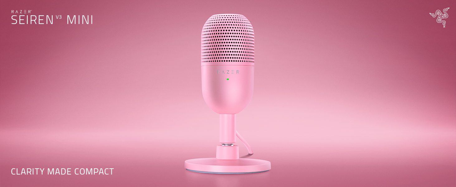 Razer Seiren V3 Mini USB Microphone Pink page 1