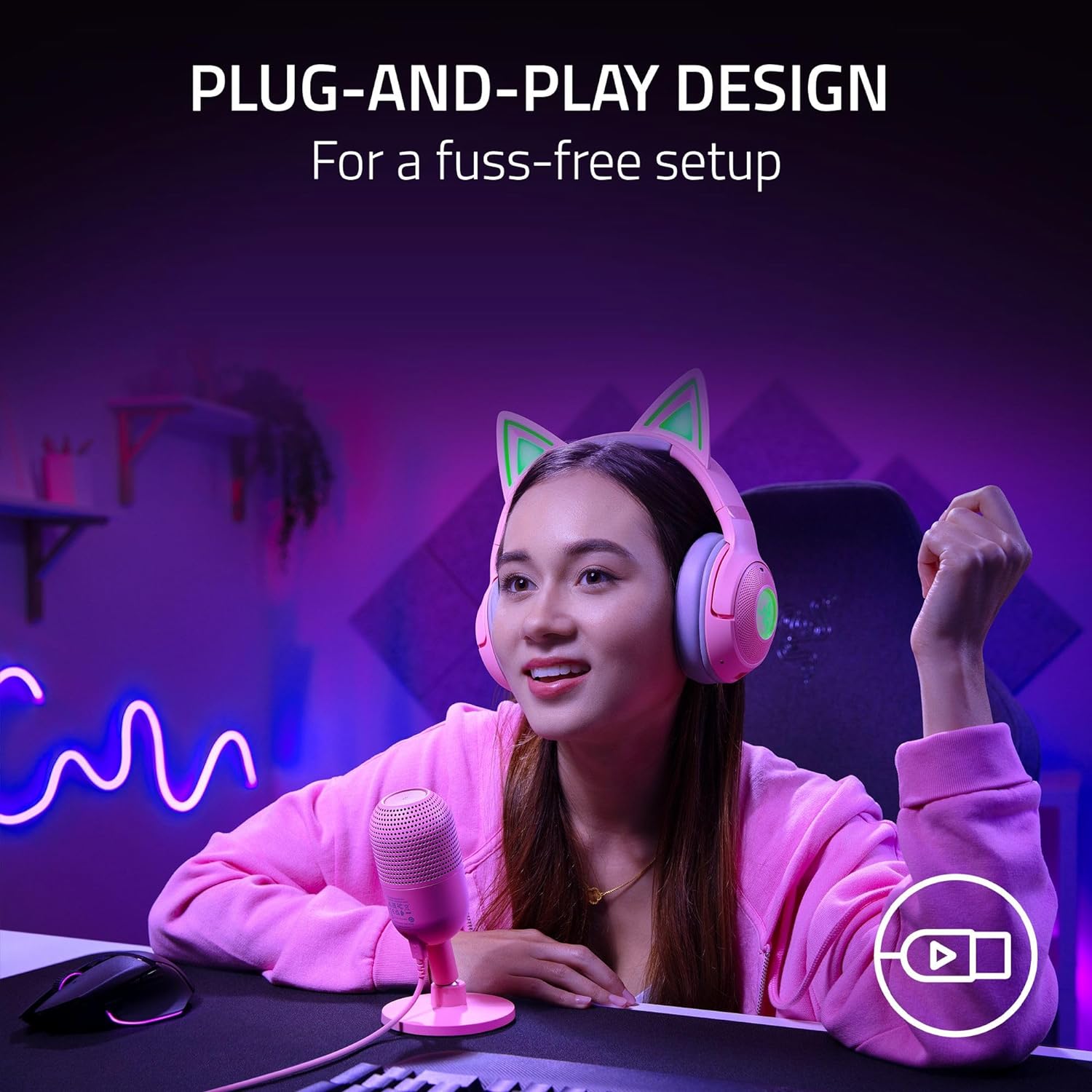 Razer Seiren V3 Mini USB Microphone Pink page mb 5
