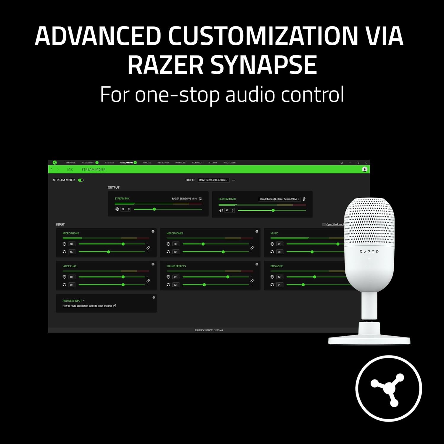 Razer Seiren V3 Mini USB Microphone White page mb 6