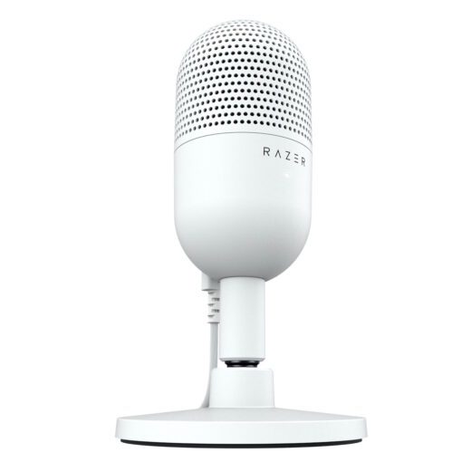 Microphone Razer Seiren V3 Mini Microphone - White - Ultra-Compact USB - Tap-to-Mute, FRML Packaging