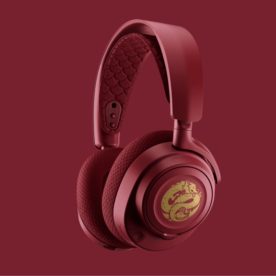 SteelSeries Arctis Nova 7 Wireless – Dragon Limited Edition Gaming Headset - Multi-Platform Gaming, Dual Wireless 2.4GHz & Bluetooth, 38hr Fast Charge Battery – for PC, PS, Mac, Mobile, Switch