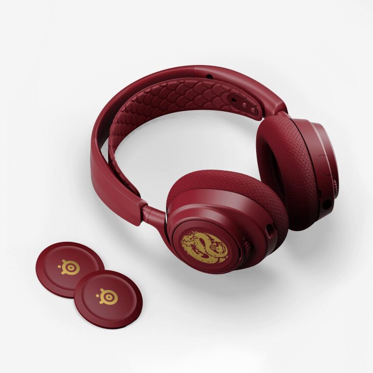 SteelSeries Arctis Nova 7 Wireless – Dragon Limited Edition Gaming Headset - Multi-Platform Gaming, Dual Wireless 2.4GHz & Bluetooth, 38hr Fast Charge Battery – for PC, PS, Mac, Mobile, Switch