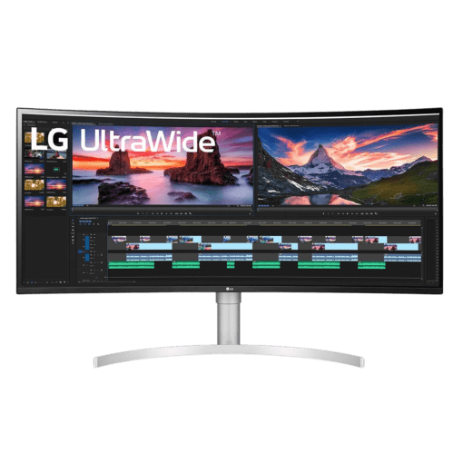 LG 38WN95C-W UltraWide Monitor - 38 inch Nano IPS Curved QHD+ (3840 x 1600), VESA Display HDR 600, G-SYNC Compatible, Thunderbolt