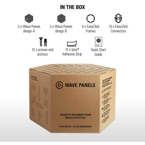 elgato Wave Panels Extension Set Black - Acoustic Treatment Foam
